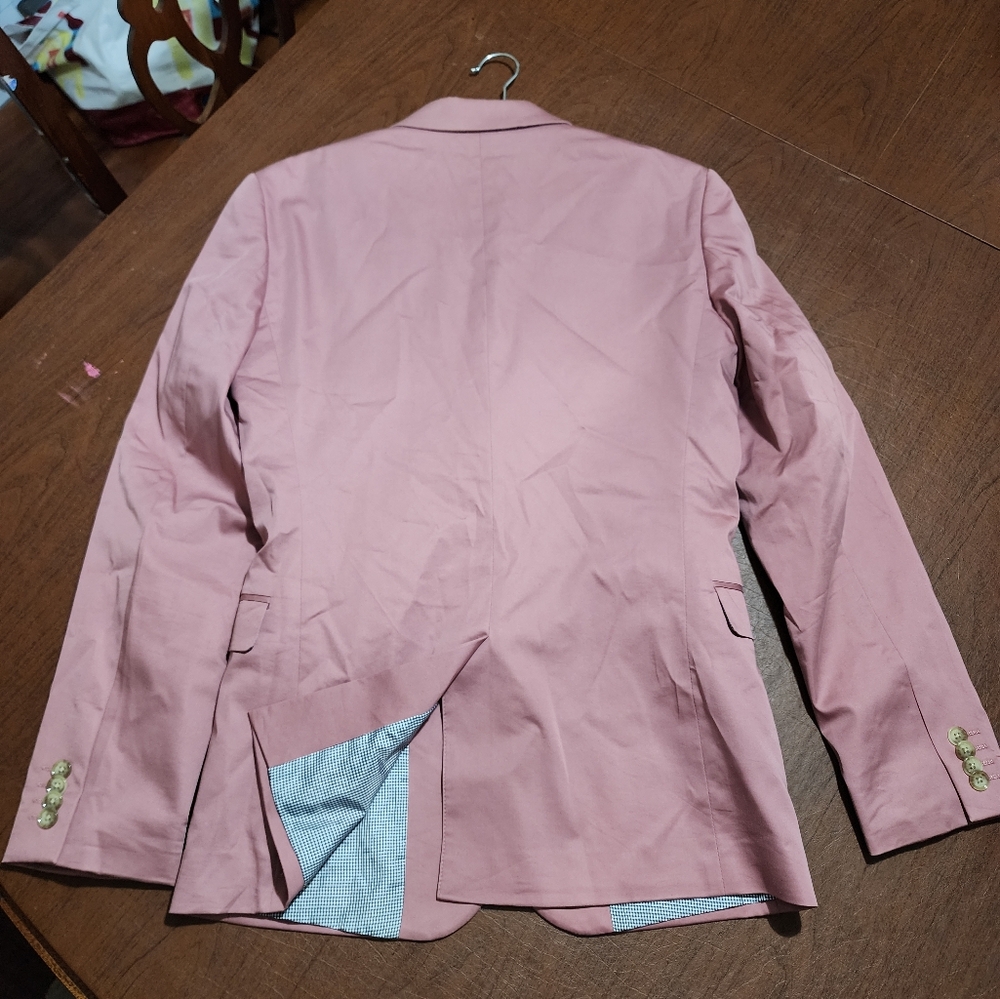 Express Men's Blazer in Soft Pink Jacket - Picture 8 of 8